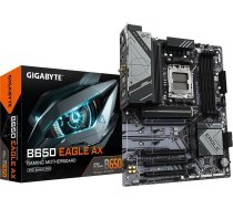GIGABYTE B650 EAGLE AX Motherboard - AMD Ryzen 9000 Series CPUs, 12+2+2 Phases VRM, up to 7600MHz DDR5 (OC), 1xPCIe 5.0 + 2xPCIe 4.0 M.2, GbE LAN, WIFI 6E, USB 3.2 Gen 2 | B650 EAGLE AX | 4719331860158