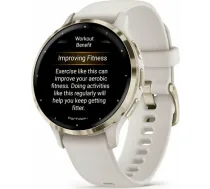 Garmin Venu 3S 3.05 cm (1.2") AMOLED 41 mm Digital 390 x 390 pixels Touchscreen Gold, Ivory Wi-Fi GPS (satellite) | 010-02785-04 | 753759314811