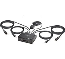 Przełącznik StarTech Cable StarTech KVM 2-Port USB-C DP Switch 4K | C2-D46-UC2-CBL-KVM | 0065030899352
