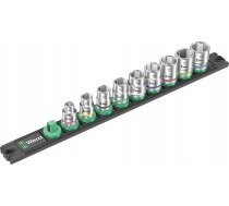 Wera Wera B 4 socket magnet strip Zyklop socket set 3/8 (black/green, 9?piece) | 05005430001 | 4013288223234