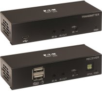 Eaton Tripp Lite Series DisplayPort to HDMI over Cat6 Extender Kit with KVM Support, 4K 60Hz, 4:4:4, USB, PoC, HDCP 2.2, up to 230 ft., TAA - Rozszerzenie dla wideo/audio - HDMI, DisplayPort - przez CAT 6 - do 70 m - zgodny z TAA - fur P/N: B127A-01 | B127A-1A1-BDBH | 037332258656