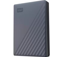 External HDD|WESTERN DIGITAL|My Passport|WDBRMD0040BGY-WESN|4TB|USB-C|Colour Grey|WDBRMD0040BGY-WESN | WDBRMD0040BGY-WESN | 718037902869