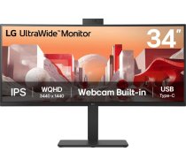 LG 34BA85QE-B 34"W IPS LED 3440x1440 5M:1 5ms 300cd DP 2xHDMI USB-C(90W) CAM | 34BA85QE-B.AEU | 8806096207321