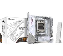 Gigabyte X870I AORUS PRO ICE | Processor family AMD | Processor socket AM5 | DDR5 SDRAM | Supported hard disk drive interfaces M.2, SATA | Number of SATA connectors 2 | X870I AORUS PRO ICE | 4719331866112