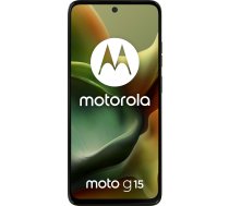 Motorola moto g15 17.1 cm (6.72") Dual SIM Android 15 4G USB Type-C 8 GB 128 GB 5200 mAh Green | PB6E0016PL | 840023283260 | GS-T-MOT-0550