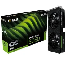 Karta graficzna Palit GeForce RTX 5060 Dual OC 8GB GDDR7 DLSS4 (NE75060S19P1-GB2063D) | NE75060S19P1-GB2063D | 4710562245356