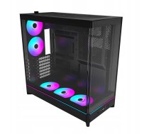 Montech HS02 PRO PC-Gehäuse, Midi-Tower, ATX, Tempered Glass, ARGB - schwarz | HS02 PRO (B) | 4710562741377