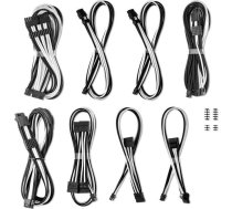 CableMod CableMod C-Series Pro ModMesh Sleeved 12V-2x6 12VHPWR Dual StealthSense Cable Kit for Corsair RMi, RMx (Black Label) - schwarz/wei | CM-PCSR-16X2KIT-NKKW-R-SS | 703670116384