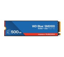 SSD|SANDISK|300xTBW rating|MTBF 1750000 h|Read speed 6600 MB/s|Write speed 5600 MB/s|NVMe Yes|PCI Express 4.0|M.2|500 GB|POWERED BY SANDISK|Blue SN5100|WDS500G5B0E-00CPE0 | WDS500G5B0E-00CPE0 | 718037906287