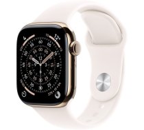 Watch Series 11 GPS + Cellular 42mm Gold Titanium Case with Light Blush Sport Band - S/M | MF8W4MP/A | 195950629675
