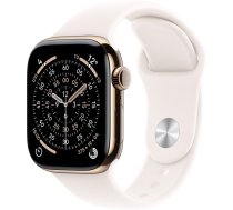 Watch Series 11 GPS + Cellular 42mm Gold Titanium Case with Light Blush Sport Band - M/L | MF8X4MP/A | 195950629682