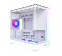 Montech KING 15 PRO PC-Gehäuse, Mini-Gehäuse, mATX, Tempered Glass, RGB - weiß | GEMT-062 | 4710562746242 | KING 15 PRO (W)