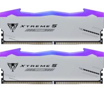 Patriot Viper Gaming RGB XTREME 5 DDR5-6400 RAM, CL 32, Intel XMP 3.0 - 32GB Dual-Kit, silber | PVXR532G64C32KM | 4711378428278