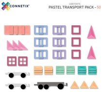 Teka CONNETIX Pastel Transport Pack 50 el klocki magnetyczne samochody 3+ | 850036293460 | 850036293460