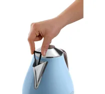 Delonghi | Kettle | KBOV 2001.AZ | Standard | 2000 W | 1.7 L | Stainless steel | 360° rotational base | Azure | KBOV 2001.AZ | 8004399771994