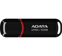 ADATA UV150/512GB/USB 3.2/USB-A/Čierna | AUV150-512G-RBK | 4711085944177