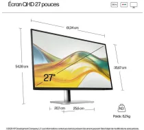 Monitor HP Series 5 Pro 527pq 27'' QHD Bez podstawy (9D9S0A9) | 9D9S0A9 | 5715063800362