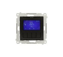 Simon 54 Termostat programowalny z wyświetlaczem z wew zewn czujnikiem temperatury bez sondy(moduł) 16A 230V czarny DETD1A.01/49 | DETD1A.01/49 | 5902787876425