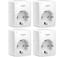TP-Link TP-LINK TAPO P100 GNIAZDKO SMART PLUG WI-FI 4 SZT | TAPO P100(4 PACK) | 6935364006112
