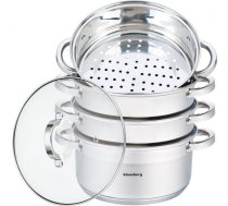 Klausberg Garnek do gotowania na parze 24cm (KB-7146) | KB-7146 | 5902666611468