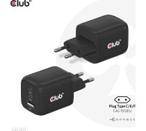 Club 3D Club3D cestovní nabíječka 65W GAN technologie, 3 porty (2xUSB-C + USB-A), PPS, Power Delivery(PD) 3.0 Support | CAC-1913EU | 8719214472658
