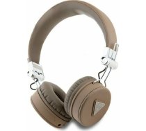 Słuchawki Guess Guess Bluetooth ENC GUBH70PGTSPSW Brown Grained Classic Round Shape Headphones | GUBH70PGTSPSW | 3666339328931