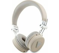 Słuchawki Guess Guess Bluetooth on-ear headphones ENC GUBH70PGTSPSE beige/beige Grained Classic Round Shape | GUBH70PGTSPSE | 3666339328955