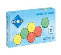 Klocki magnetyczne 6 p?yt hexagon 14cm | 3+ | 8719327675472
