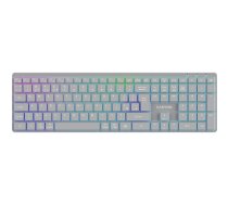 Klawiatura Canyon CANYON Klawiatura HKB-W11 UK/US RGB Dwa Tryby Bezprzewodowa Szara | CNS-HBTK11G | 5291485017460