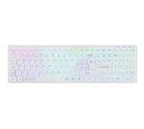 Klawiatura Canyon CANYON Klawiatura HKB-W11 UK/US RGB Dwa Tryby Bezprzewodowa Biała | 5291485017477 | 5291485017477
