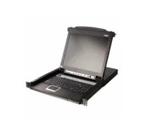 Konsola KVM Aten Przełącznik KVM LCD ATEN CL5708MW o szerokości 43 cm, USB-PS/2, VGA, 8 portów, układ FR | 14.01.7409 | 4710469342516