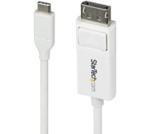 StarTech CDP2DP2MBW adapter kablowy 1,9 m DisplayPort USB Type-C Biały | CDP2DP2MBW | 0065030911948