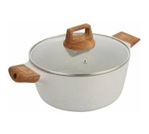 Bergner GARNEK MARMURKOWY 28cm Z POKRYWĄ BERGNER BG-30643 NATURALNIE | BG-30643 | 6924691305562