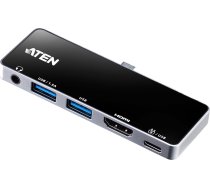 Aten UH3238 USB-C Travel Dock with Power Pass-Through | Aten | USB-C Travel Dock with Power Pass-Through | UH3238-AT | Dock | UH3238-AT | 4710469340635