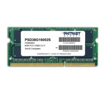 Patriot Memory 8GB PC3-12800 memory module 1 x 8 GB DDR3 1600 MHz | PSD38G16002S | 815530013273 | PAMPATSOO0018