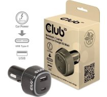 NB CHARGER CAR USB+USB-C/63W CAC-1922 CLUB3D | CAC-1922 | 8719214472795