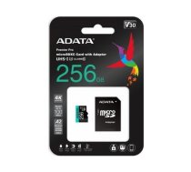 ADATA V30S/micro SDXC/256 GB/UHS-I U3 / trieda 10/+ adaptér | AUSDX256GUI3V30SA2-RA1 | 4710273771342