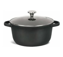 Maestro Garnek z pokrywką indukcja gaz 28cm 6.8L czarny MAESTRO MR-4027-28 | MR-4027-28 | 4820268321206