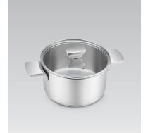 Maestro Garnek stalowy z pokrywką na indukcję gaz 20cm 3.4L MAESTRO MR-3521-20 | MR-3521-20 | 4820268321411