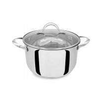 Maestro Garnek stalowy z pokrywką na indukcję gaz 20cm 3.4L MAESTRO MR-3519-20 | MR-3519-20 | 4820177149458