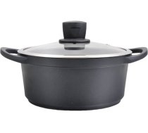Maestro Garnek z pokrywką indukcja gaz 28cm 6.4L czarny MAESTRO MR-4328 | MR-4328 | 4820177141117