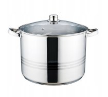 Maestro Garnek stalowy z pokrywką na indukcję gaz (16L S/N) MAESTRO MR-3517-16 | MR-3517-16 | 4897144670123