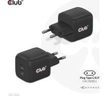 MOBILE CHARGER WALL USB-C DUAL/45W CAC-1909EU CLUB3D | CAC-1909EU | 8719214472382