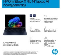 Laptop HP HP OmniBook X Flip -Ultra 7 258V | 14''-2K-OLED-Dotyk | 32GB | 1TB | W11H | Granatowy | CW9W5EA | 199764729071