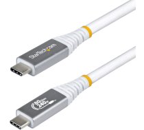 Kabel USB StarTech .com - USB-Kabel - USB-C (M) do USB-C (M) - USB4 / Thunderbolt / DisplayPort 2.1 - 151.33 cm - 4K120Hz wsparcie, 8K60Hz wsparcie, rozszerzony zakres mocy (EPR), wsparcie dla Power Delivery 3.1 - biały | CC150CM80GUSB4CABLEW | 0065030921527