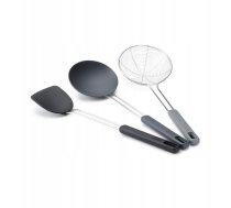 Joseph Joseph Joseph Joseph Nest Fusion 3-pcs. Black Wok Utensil Set | 10576 | 5028420008791