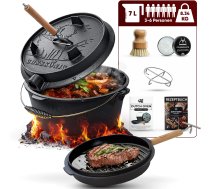 Lumarko Gusskönig Wypalany Dutch Oven Set 7L bez nóg | GK-4 | 4262448179878