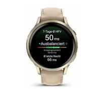 Garmin VENU 4 - 41mm, Beige/ Lunar Gold + Leather | 010-03013-03 | 753759363956