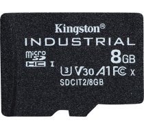 8 GB . microSDHC karta Kingston Industrial C10 A1 pSLC Card, bez adaptéra | SDCIT2/8GBSP | 740617321005