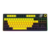Lorgar KBP70TKLW, Pro bezdrôtová mechanická herná klávesnica, 2.4 GHz/ BT 5.0, Displej, multim. tlač., US layout, žltá | LRG-KBP70TKLW-YL-US | 5291485017811